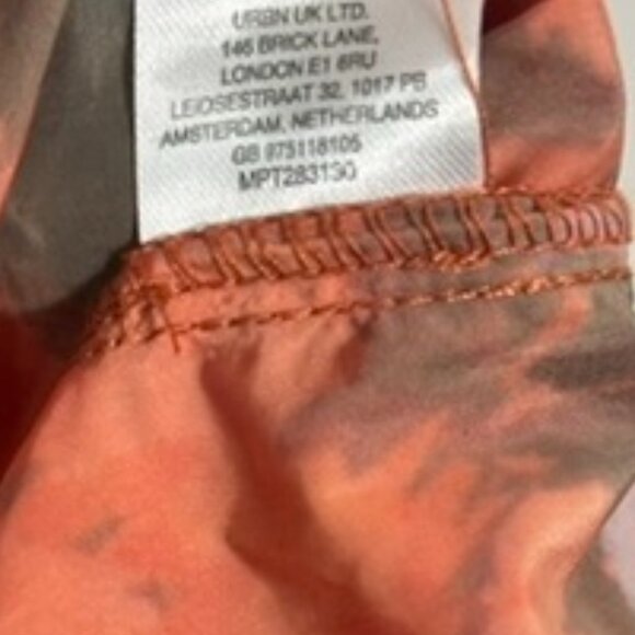 Free People Movement Orange Floral Print Bermuda Short Medium - Picture 10 of 10